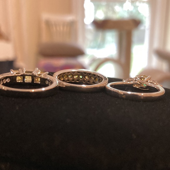 Yellow CZ’s 4 Pieces - Picture 17 of 17